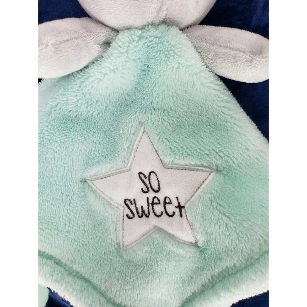 Baby Gear Unisex Lovey Baby Blanket‎ Security Bear Cloud So Sweet Star Aqua Gray